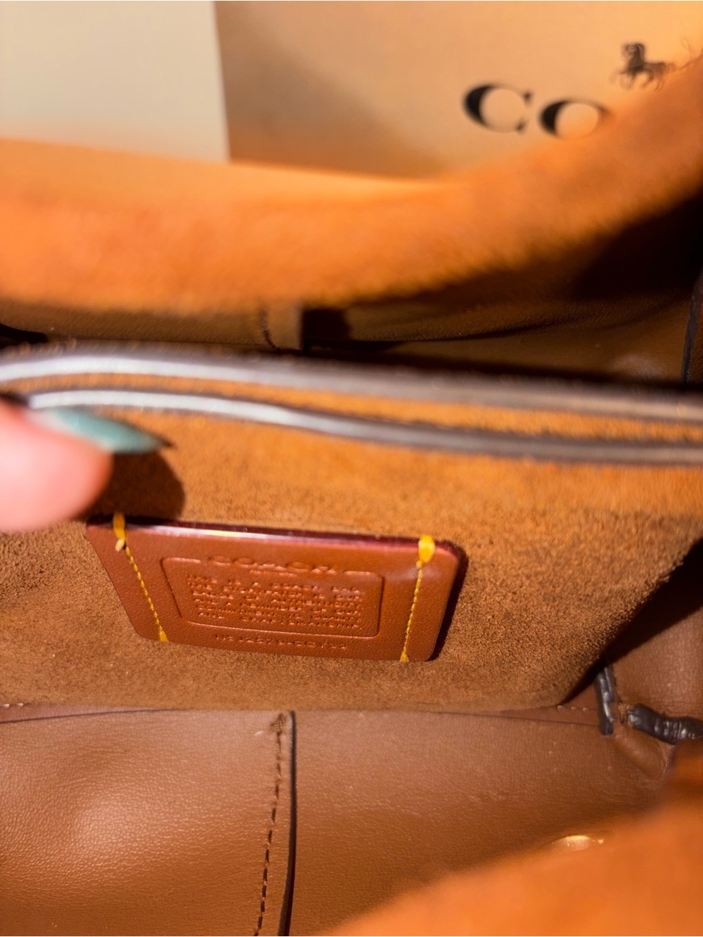 Coach Lana 19 in Warm Brown Suede - Picture 6 of 9